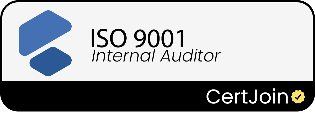 ISO 9001:2015 Internal Auditor Certified